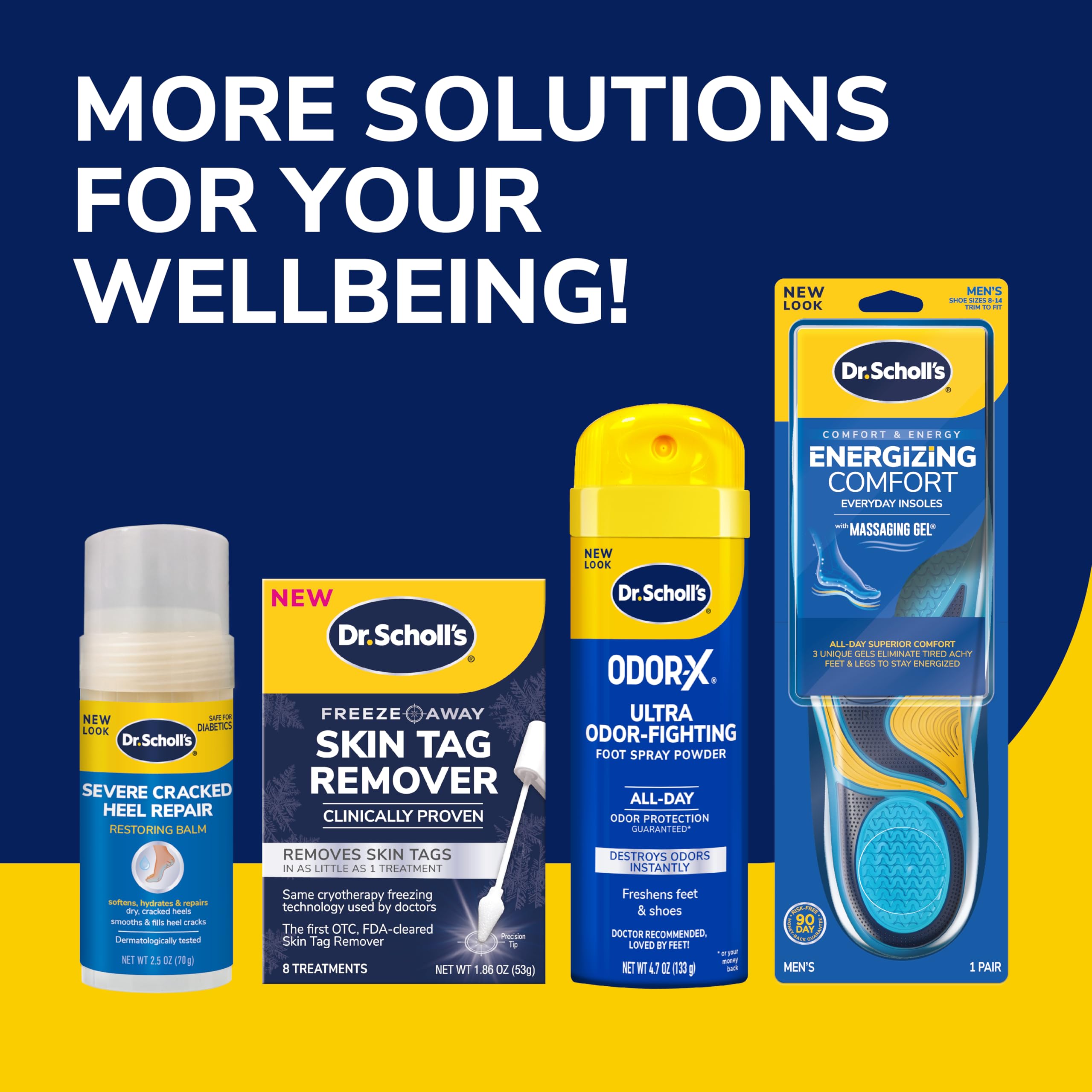 Dr. Scholl's ODOR-X FOOT ODOR PROBIOTIC SPRAY, 4 oz // Immediately Eliminates The Worst Odors - Prevents Embarrasing Odors From Returning - Restores Skin's Microbiome