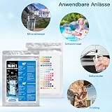 ausyde 50pk 16-in-1 Water Test Strips for Drinking Water Hardness Chlorine Iron view 5