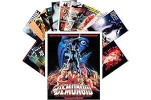 PIXILUV Vintage PostCards 24 pcs Demons Ghosts Vintage Trash Thriller Horror Movie Posters
