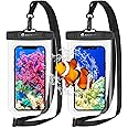 SYNCWIRE Waterproof Phone Pouch [2-Pack] - Universal IPX8 Waterproof Phone Case Dry Bag with Lanyard Compatible with iPhone 15/14/13/12/11 Pro XS MAX XR X Samsung S23 S22 S20+ and More Up to 7 Inches