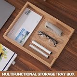 KIRIGEN Wooden Letter Tray Single Tier A4 Desk Organizer Paulownia Wood view 4