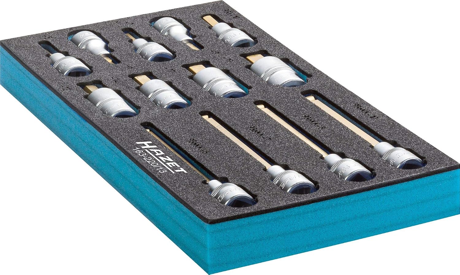 HAZET 163-220/13 Hexagon Profile Screwdriver Socket Set - CVD-Tin Coated - Image 4