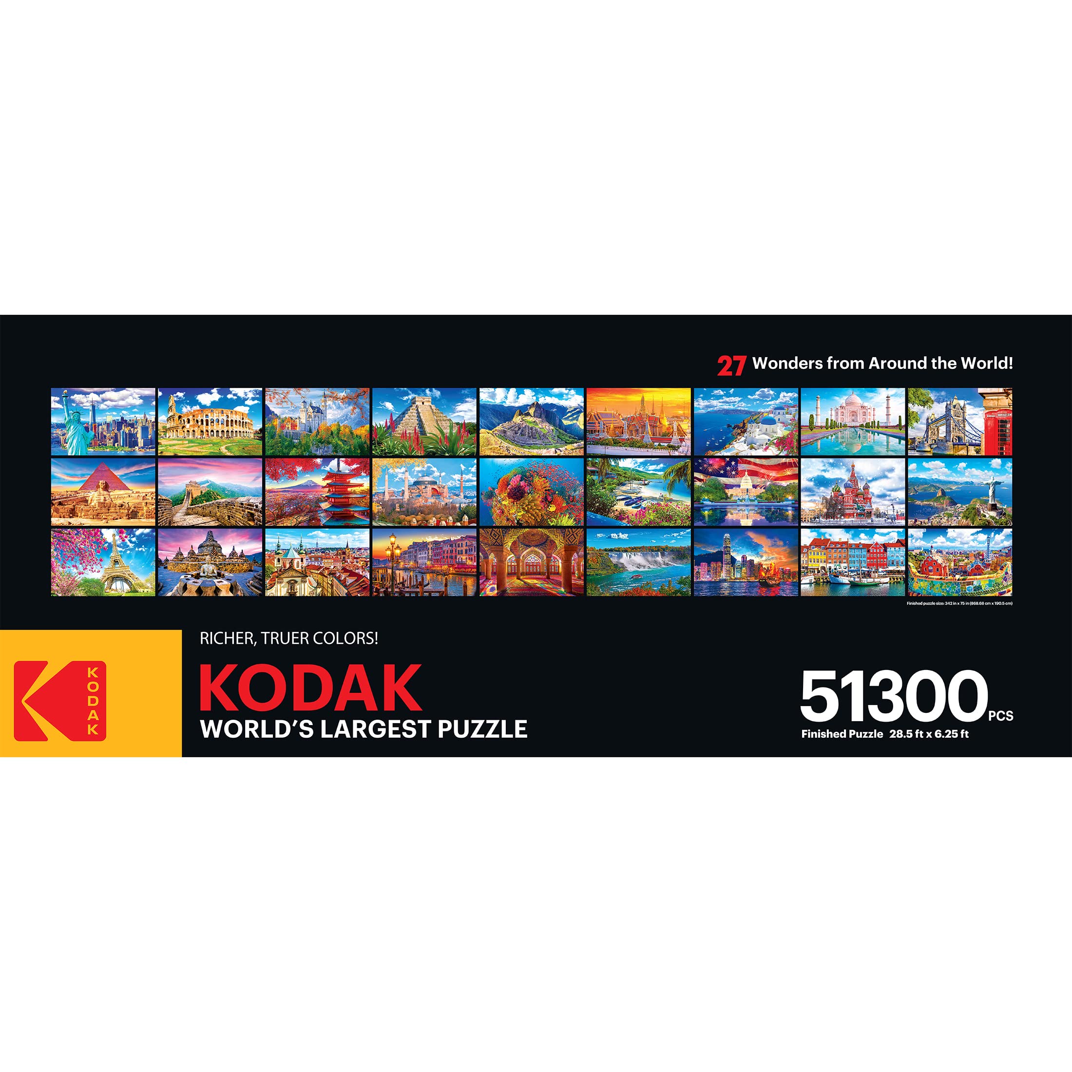 RoseArt - Kodak Premium - The World's Largest Puzzle - 51,300 Piece Jigsaw Puzzle for Adults