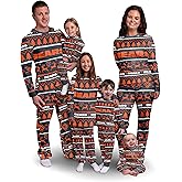 foco NFL Unisex-Adult NFL Wordmark Family Matching Collection Set Holiday Pjs
