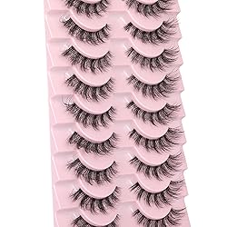 FANXITON Mink Lashes with Clear Band Fluffy 15 MM