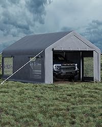 GarveeLife 13x20 Ft Carport with 8 Sandbags, Car