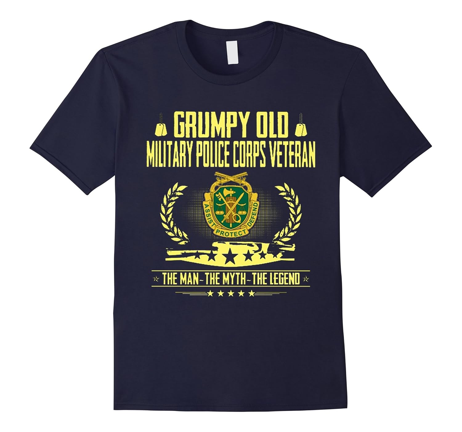 Grumpy Old Military Police Corps Veteran Tshirt-ANZ