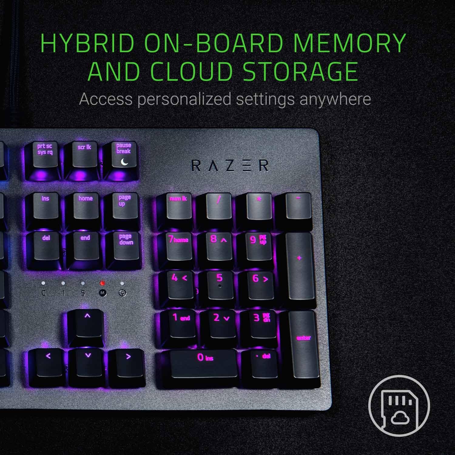 Razer Huntsman Gaming Keyboard: Fastest Keyboard Switches Ever - Clicky Optical Switches - Customizable Chroma RGB Lighting - Programmable Macro Functionality - Classic Black: Computers & Accessories