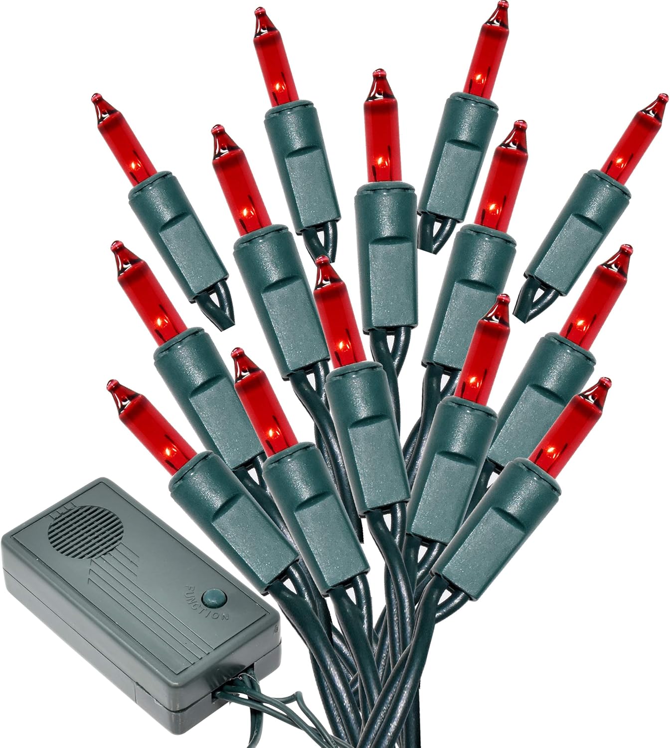 Holiday Essence Red Musical Christmas Lights Plays 25 Classical