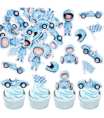 40PCS Edible Race Car Cupcake Toppers Racing Car Lebanon