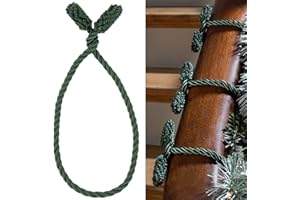 Haute Decor Decorative Twist Ties, 6 Pack, 16 inches (Green) - Hang Garland, Lights, Decorations