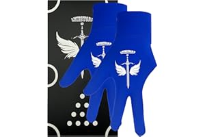 ANIMSWORD 2 Piece/Set Breathable and Comfortable Billiard Pool Gloves Fits on Left Hand for Snooker Cue Sport Glove.