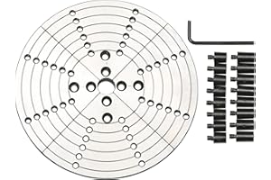 8" Cole Jaw Set for VINWOX 3.5" Wood Lathe Gear Chuck and 4" Scroll Chuck, Flat Jaw Set With Buffer Kit for Popular Chucks Including Original Nova, G3, and Midi