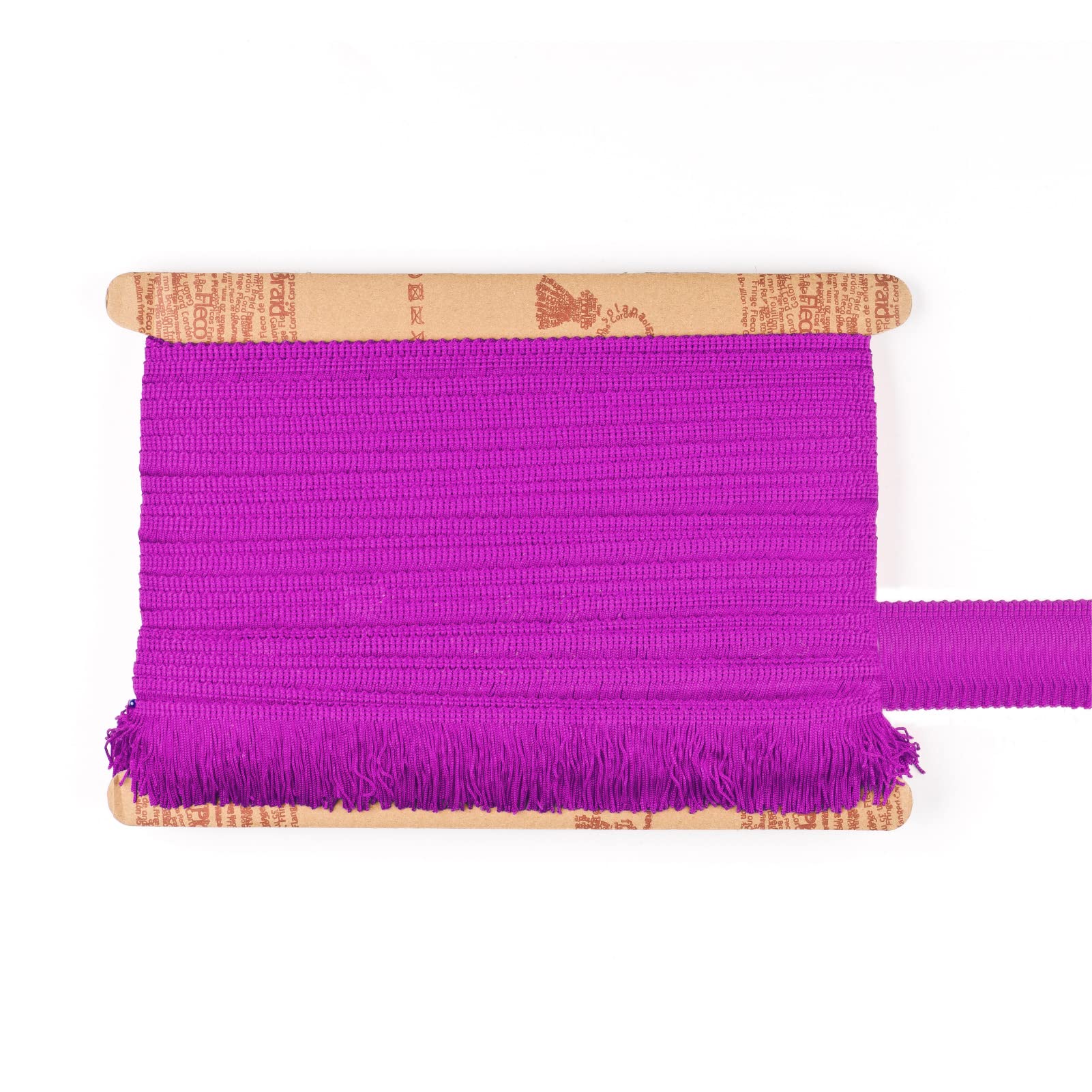 TEXTEX = Cuquillo Fringe for Sewing Flamenco and Sevillana. Composition Rayon 100%. Length of 5 cm. 5m Pieces. (Purple)