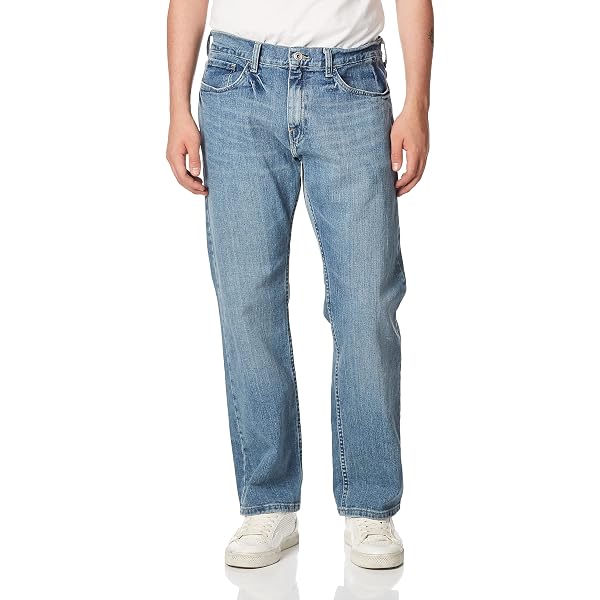 IZOD Men's Comfort Stretch Relaxed Fit Jeans - Big & Tall 34W X 38L, 98% Cotton 2% Spandex, Lexington Wash - View #7