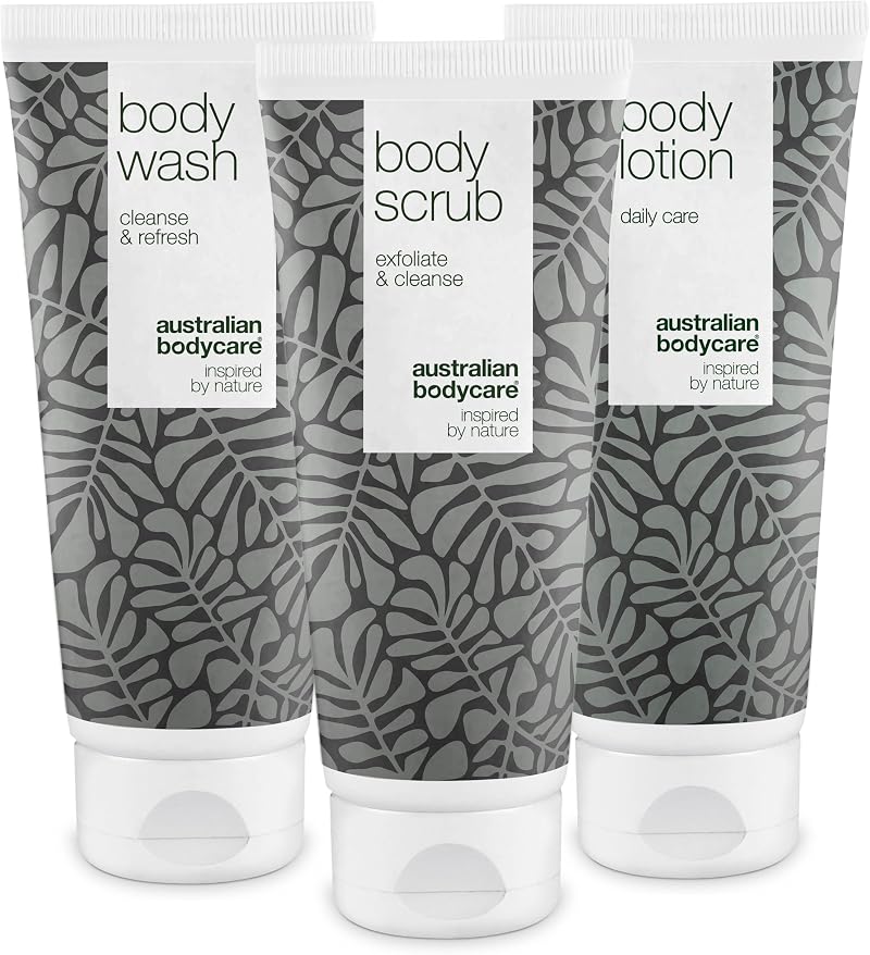 Australian Bodycare Keratosis Pilaris Skin Kit Wash Scrub Lotion Dry Bumpy