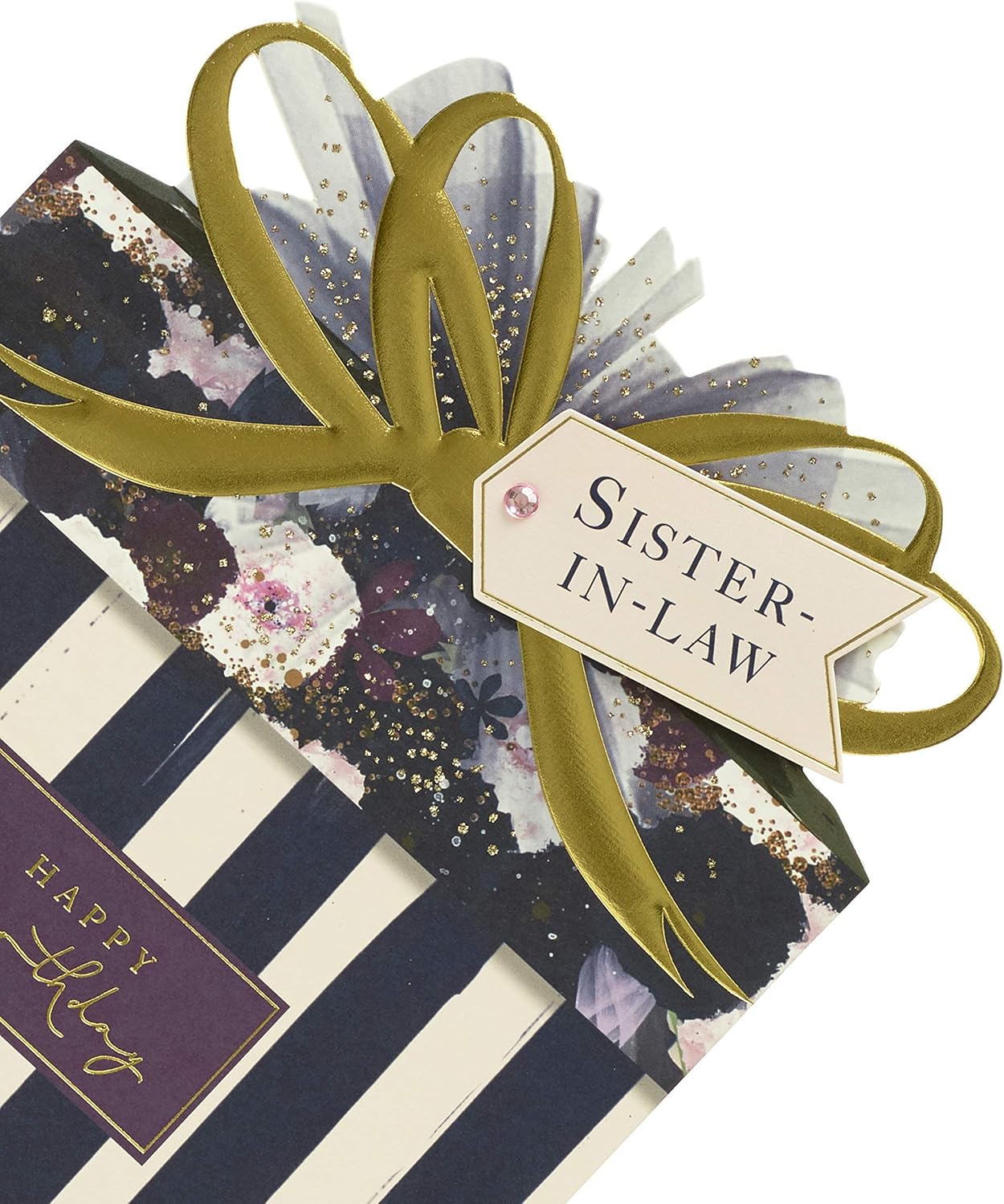 Sister in Law Birthday Card, Birthday Card for Her Birthday Present Design Card for Sister in Law Stylish Birthday Card for Female - Image 5