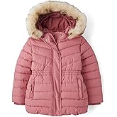 Gymboree girls And Toddler Puffer Jacket With Faux Fur Hood