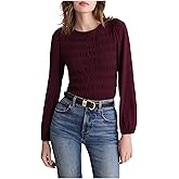 Madewell Women's bonytail Elbow SLV Smocked top