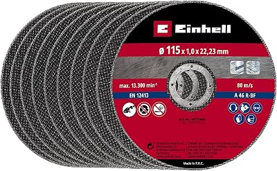 Einhell Original 49711944 10 x 115 mm 1.0 mm Thin Cutting Discs