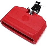 Jam Block, Red Musical Percussion Block, Latin Drum Instrument, Plastic