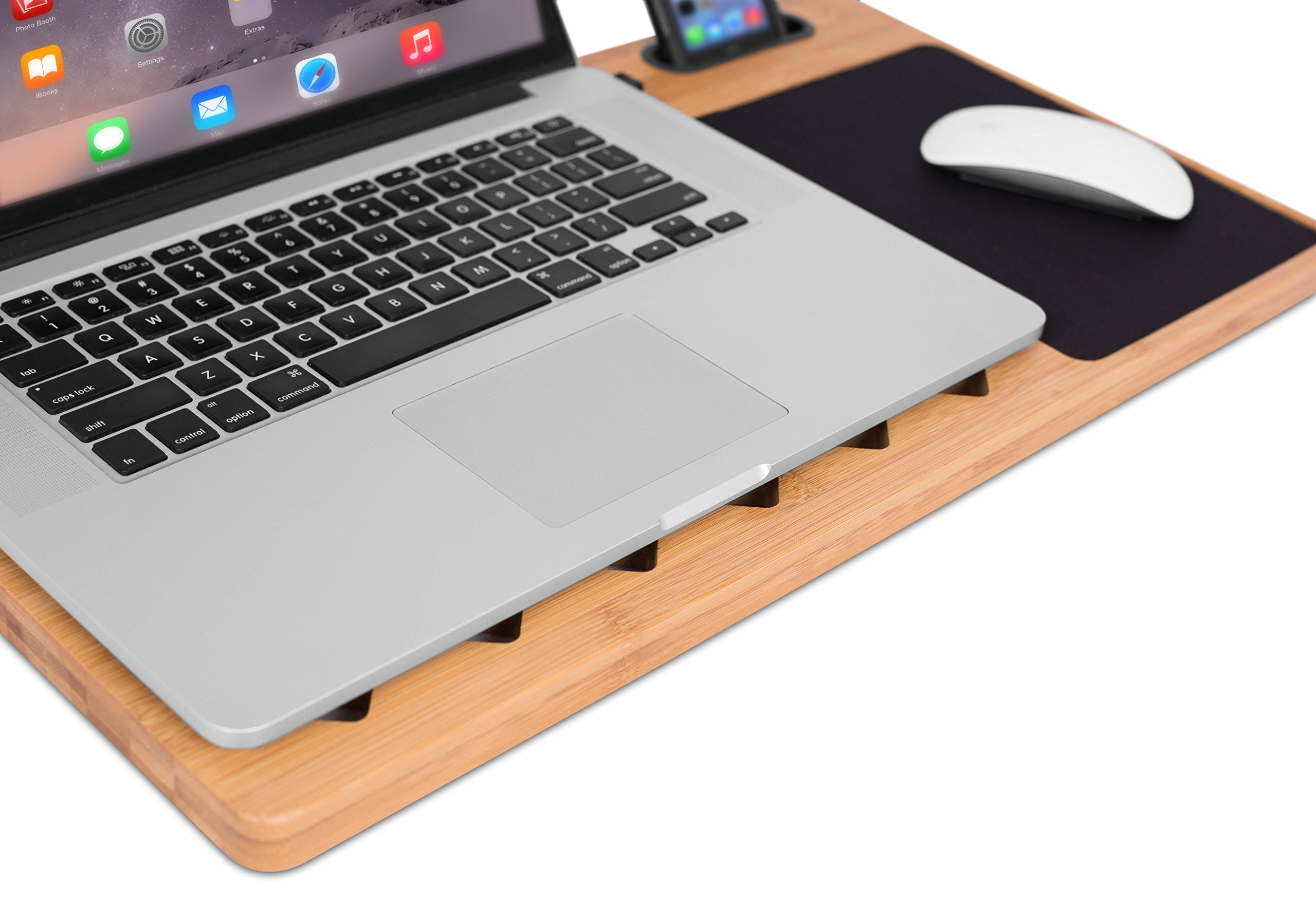 Sofia + Sam Bamboo Laptop Lap Desk Board Multi Tasking Bed Tray Board