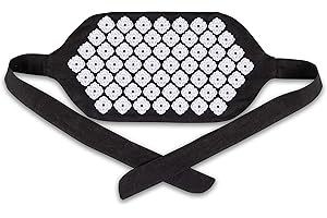 Kanjo FSA HSA Eligible Premium Acupressure Belt - Lightweight on-the-go Pain Relief - Relieves Back Pain - 100% Cotton Linen - Includes Carry Bag - Onyx