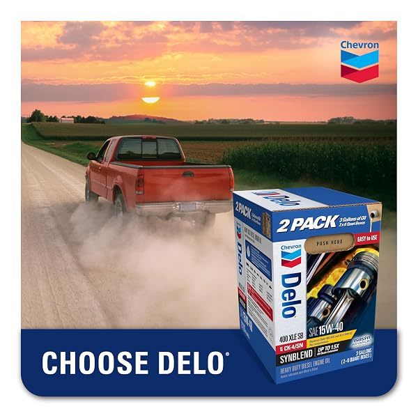 CHEVRON DELO HEAVY DUTY ENGINE OIL SAE 15W-40 400 XLE SB SYNBLEND WITH ISOSYN ADVANCED TECHNOLOGY, 3 GALLONS