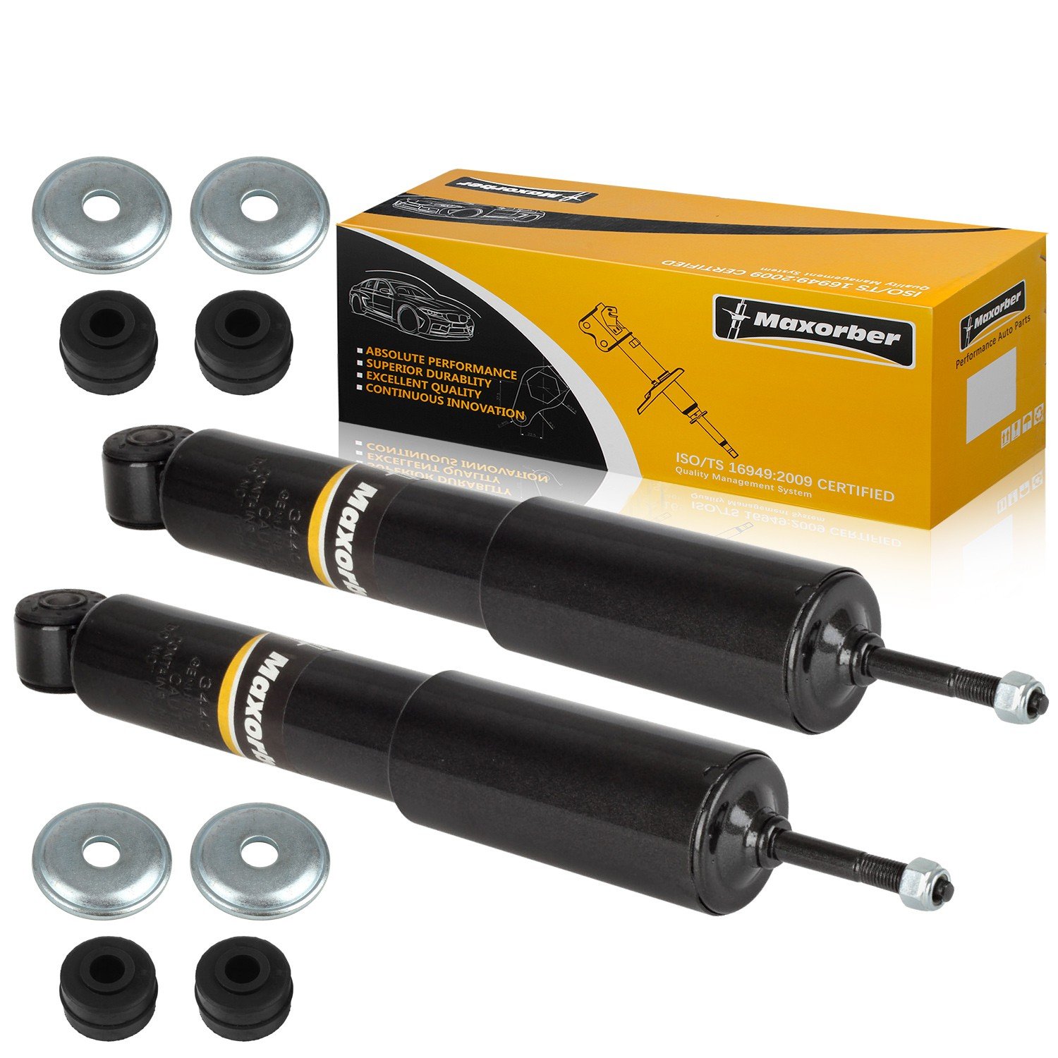 Maxorber Front Left Right Shocks Absorber Struts Driver Passenger Side  Compatible with 1998 1999 2000 2001 Nissan Frontier 1995 1996 1997 Nissan  Pickup 86 ...