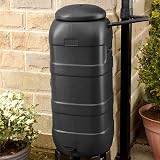 STAR SUPPLIES 100L Outdoor Water Butt with Stand Lid and Tap view 3