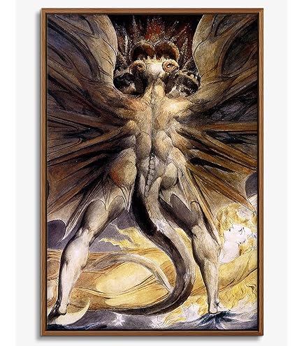 Amazon.com: Wee Blue Coo William Blake Red Dragon Woman Clothed