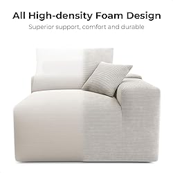LIKIMIO 120" Modern L-Shaped Modular Sectional Sofa