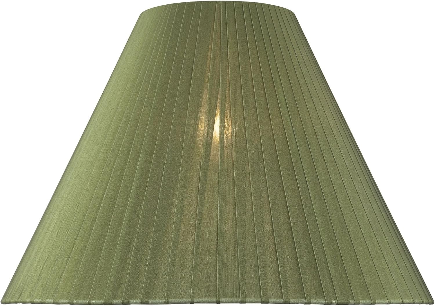 Lite Source CH120916 Lamp Shade, 16Inch, Green Pleated Fabric