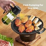 SCFRF Olive Oil Sprayer & Dispenser 16oz with Labels - Green Glass view 5