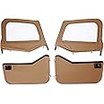 Bestop 5177837 Full Fabric Door (Jeep 76-86 CJ7 Fits 51598, 2-pc)