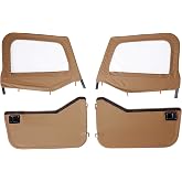 Bestop Full Fabric Doors Spice 5177837 for Jeep CJ7 1976-1986 | Fits Jeep CJ7, 1976-1986, Spice, W/Wedge Style Strikers, Fits Supertop 51598, 51599, 54599, Sunrider 51698, 1-Year Warranty