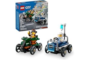 LEGO City Airplane vs. Hospital Bed Race Car Pack Toy - Building Toy for Kids, Boys and Girls, Ages 5+ - Gift for Birthdays and Holidays - Includes 2 Minifigures - 60459