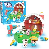 Educational Insights Design &amp; Drill Bolt Buddies Barn - Construction Toys &amp; Tools for Kids, Take Apart STEM Set with Real Electric Toy Drill, Pretend Play Building Kit, Gifts for Toddlers Ages 3+