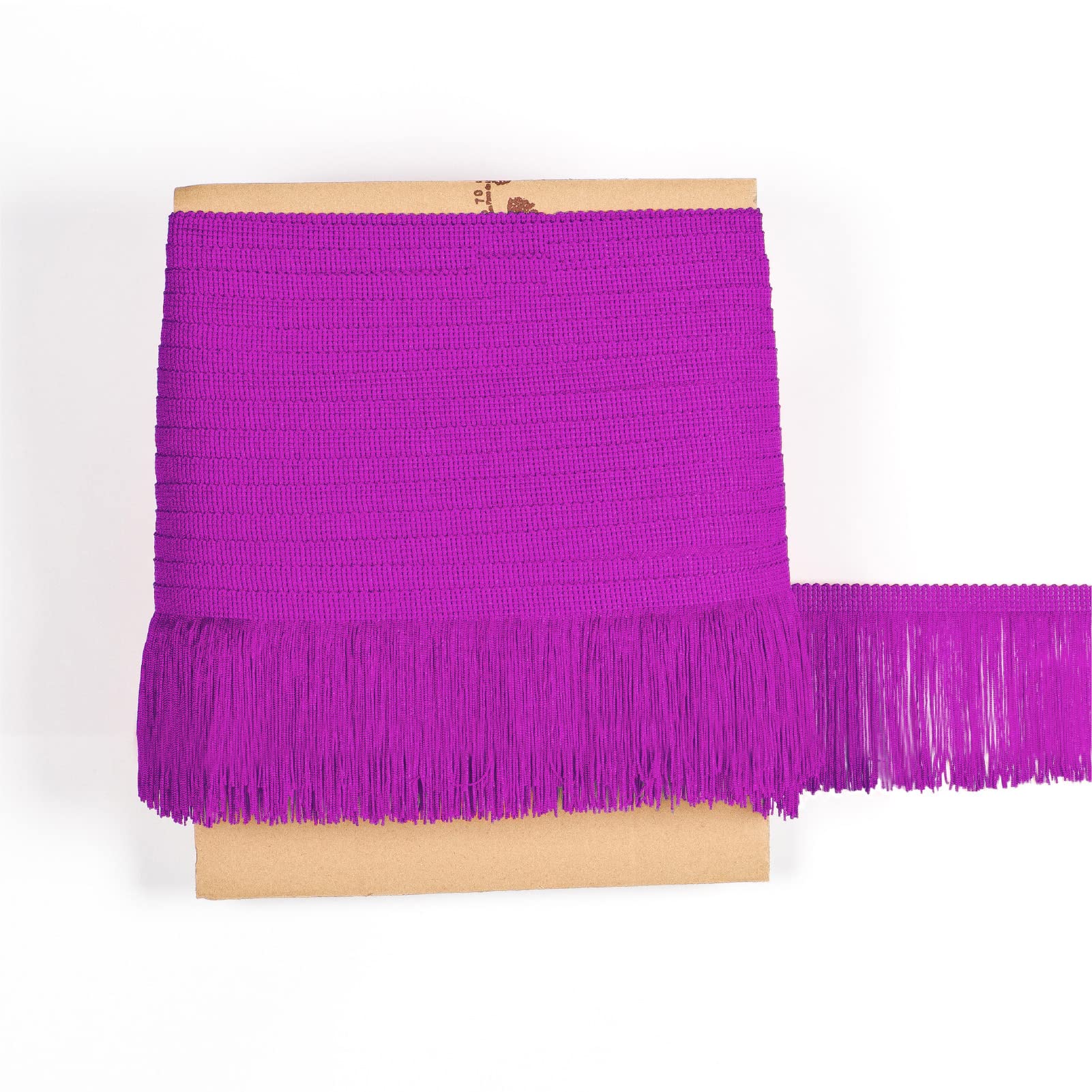 TEXTEX = Cuquillo Fringe for Sewing Flamenco and Sevillana. Composition Rayon 100%. Length of 10 cm. 5m Pieces. (Purple)