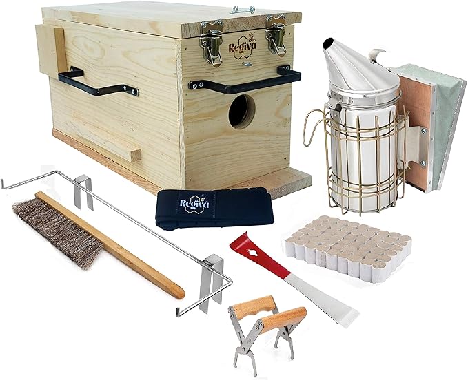 REGIVA Beekeeper Tools Box 7pcs Beekeeping Supplies