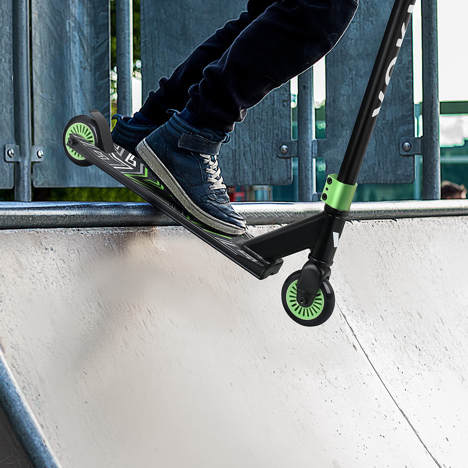 VOKUL S2 Pro Scooters for Kids Age 6-12 | Colorful Stunt Scooter for Beginners Teens | Trick Scooter for BMX Freestyle Tricks (Gold)