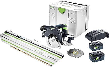 Festool Scie Circulaire Sans Fil Hkc 55 Li 5 2 Eb Set Fsk420 201372 Amazon Fr Bricolage