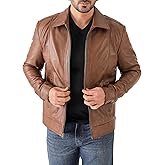 Jild Classic Shirt Collar Leather Jacket Men - John Wick Style Real Lambskin Mens Leather Jacket