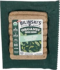 Bilinski, Organic Sage Chicken Breakfast Sausage, 12 Ounce