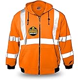 KwikSafety - Charlotte, NC - Men's Fleece Safety Hoodie | PPE Hi Vis Lightweight Reflective Jacket