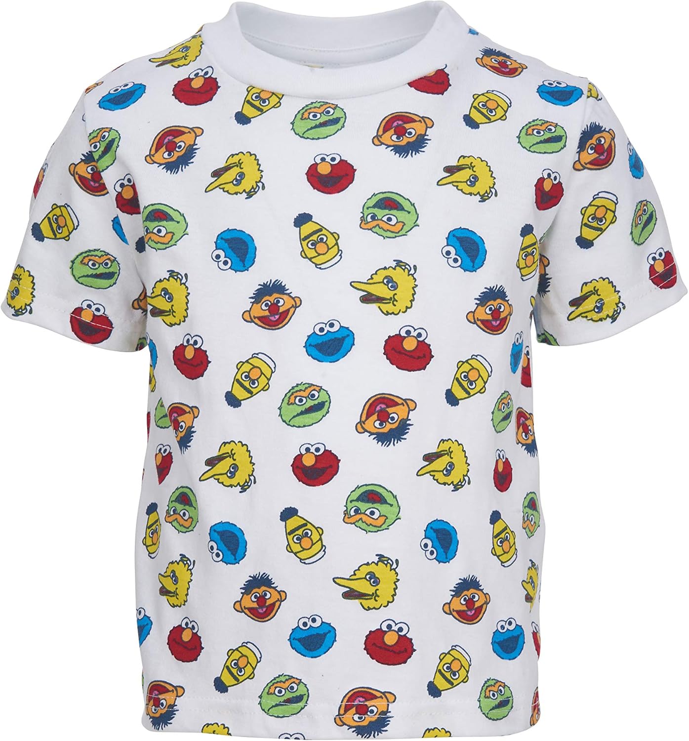 Sesame Street Toddler Boy Girl 4 Pack T-Shirts Elmo Oscar Big Bird Cookie Monster: Clothing