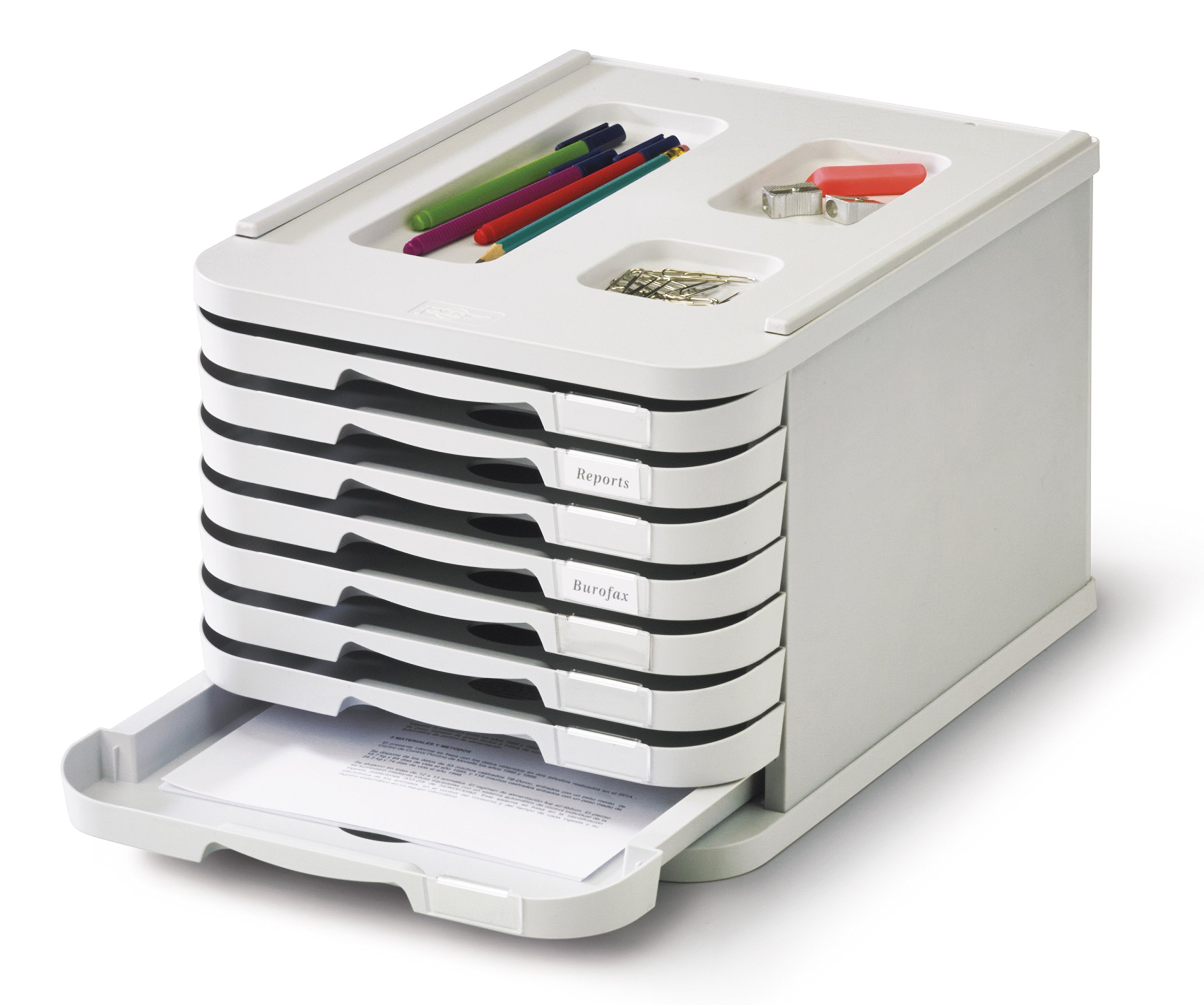 fajeda 1008 – 08 Furniture 8 Drawer documents, 29 x 38 x 46 cm, Grey