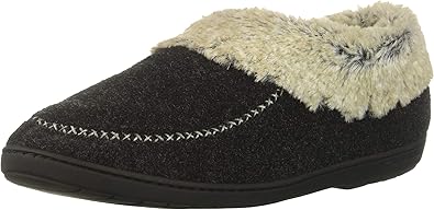 dearfoam black bootie slippers