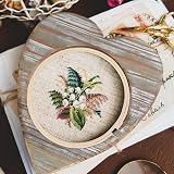 SZCXDKJ 3Pcs Embroidery Hoop Set 3 Sizes Bamboo Round with Needles view 5
