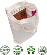 CENTRIX Natural Cotton Tote Bags 10 Pack 15 x 16 inch Eco Friendly Canvas view 7